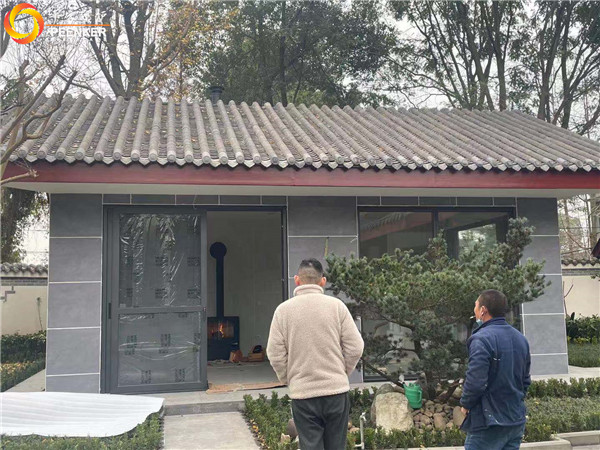 平客壁爐四川德陽(yáng)廣漢茶室丹麥進(jìn)口壁爐Aduro A15安裝.jpg
