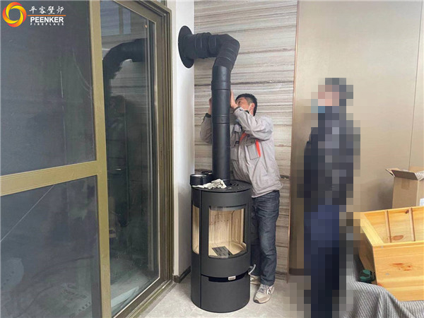 平客壁爐常州雅居樂別墅丹麥進(jìn)口壁爐Aduro A9安裝.jpg