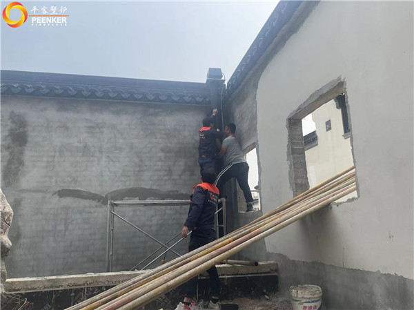 南京綠城桃花源丹麥Morso3640火爐安裝.jpg