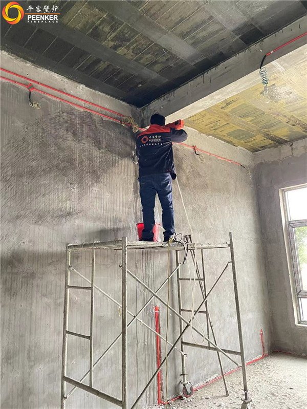南通如皋自建別墅丹麥Morso5660壁爐安裝.jpg