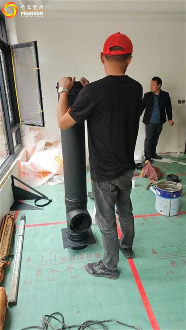 平客壁爐河南別墅丹麥Aduro 15B獨(dú)立式火爐安裝.jpg