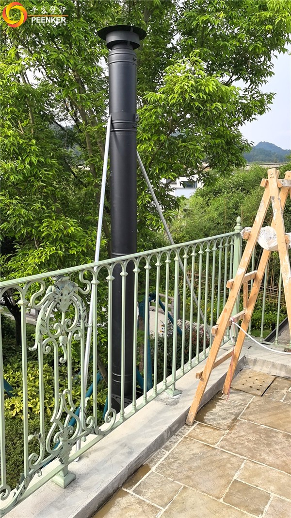 成都別墅英國(guó)ESSE做飯壁爐安裝.jpg